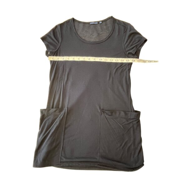 Martin + Osa Womens Black Short Sleeve Tunic Top W/ Pockets Size M 87m - Picture 10 of 11